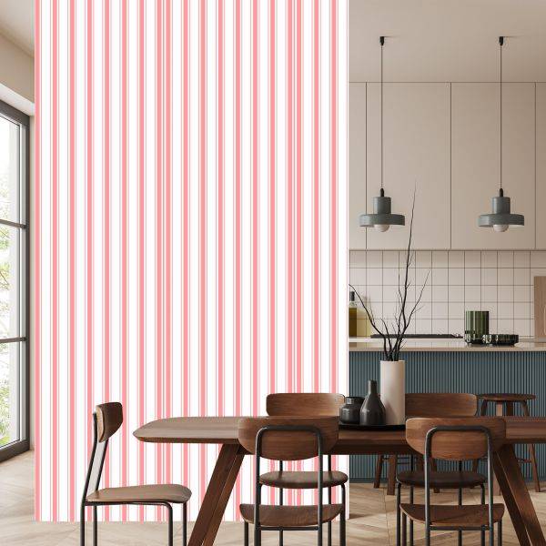 Behang Verticale Retro Strepen - Afbeelding 4