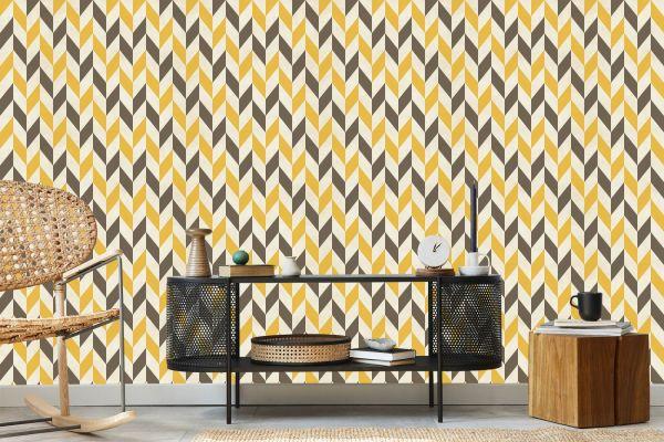 Behang Stijlvol Retropatroon - Afbeelding 5
