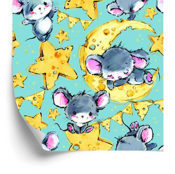Behang In Mouse Animals Star Jongenskamer