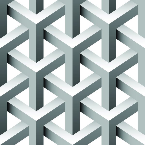 Behang Geometrisch 3D-Effect Met Diepte Voor De Woonkamer - Afbeelding 2
