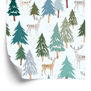 Behang Bomen, Groen, Dieren, Bos!