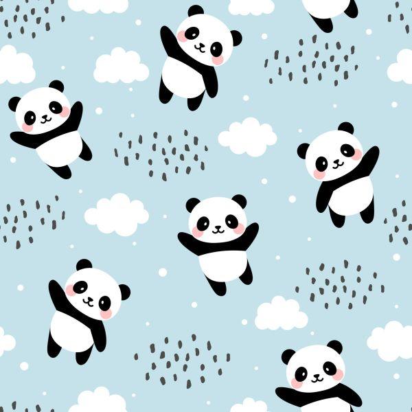 Behang Panda's Tegen De Lucht - Afbeelding 2
