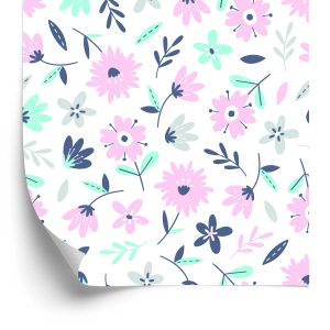 Behang Delicate Bloemen