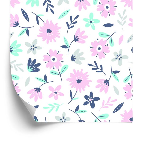 Behang Delicate Bloemen