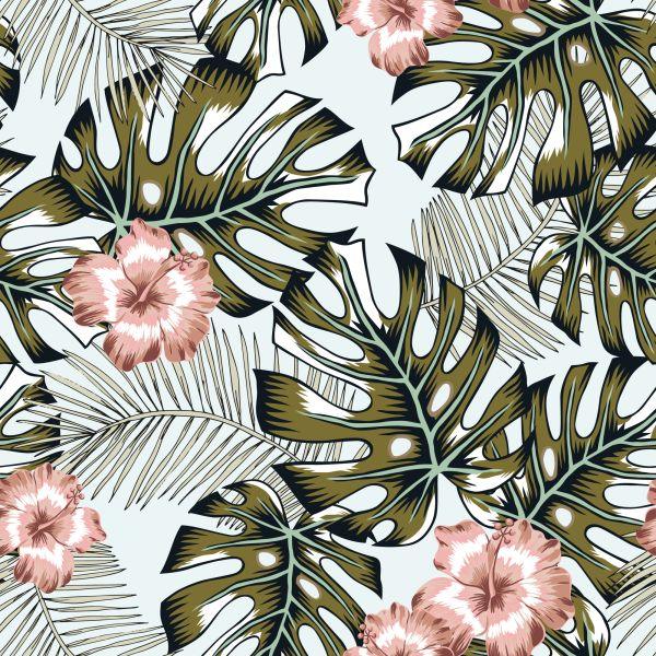 Behang Palm Bladeren - Afbeelding 2