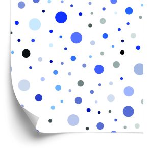 Behang Cirkels In Blauwtinten