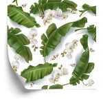 Behang Bloemen Van Orchideeën Natuur Voor De Salon