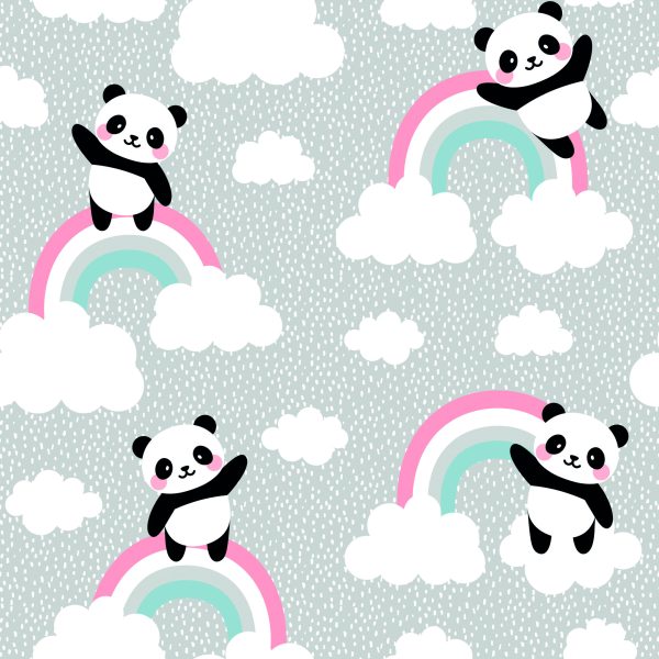 Behang Panda's In De Wolken - Afbeelding 2