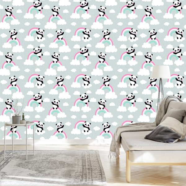 Behang Panda's In De Wolken - Afbeelding 3