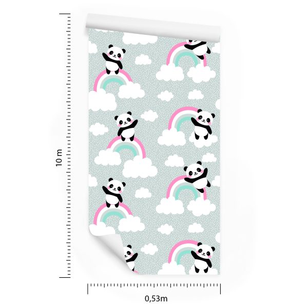 Behang Panda's In De Wolken - Afbeelding 8