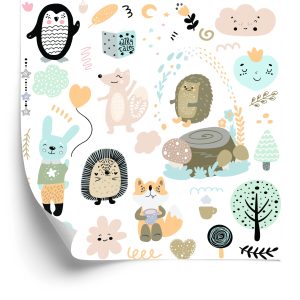 Behang Boom Natuur Voor Kinderen Scandinavische Stijl