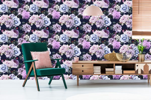 Behang Rozen In Donkere Kleuren - Afbeelding 6