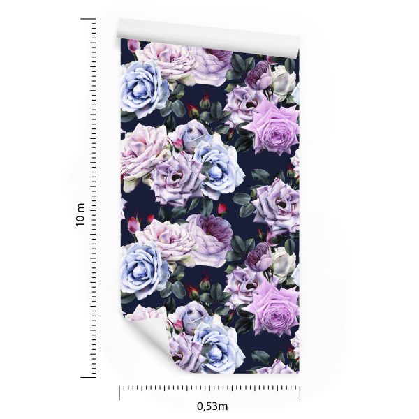 Behang Rozen In Donkere Kleuren - Afbeelding 8