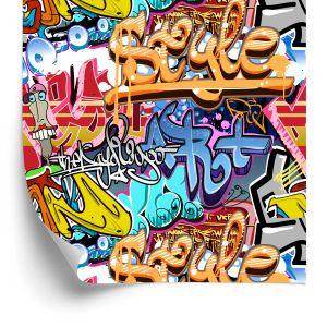 Behang Graffiti Op De Muur