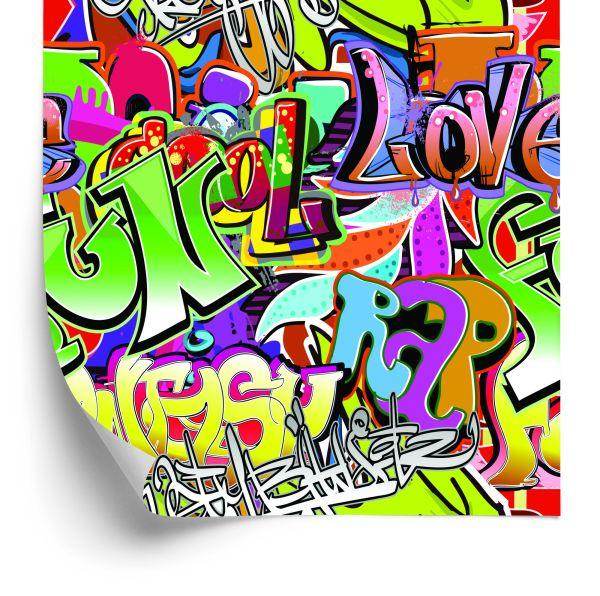 Behang Kleurrijke Graffiti