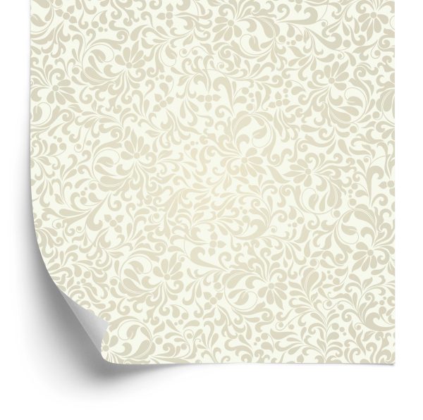 Behang Plantaardige Ornamenten