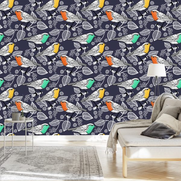 Behang Prachtige Vogels - Afbeelding 3