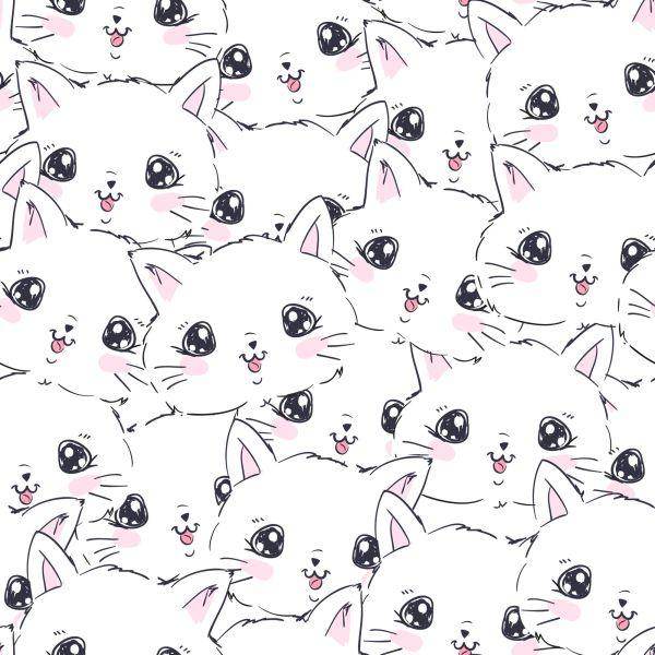 Behang Voor Kinderen - Little Happy Cats - Afbeelding 2