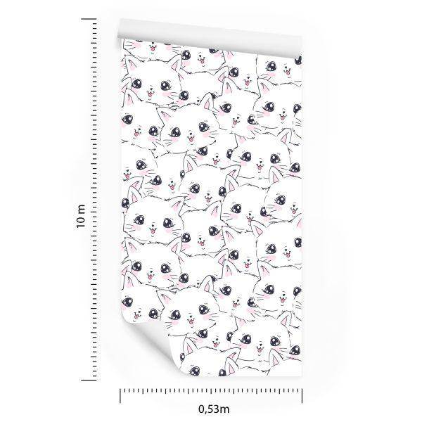 Behang Voor Kinderen - Little Happy Cats - Afbeelding 8