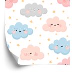 Behang Kleurrijke Wolken