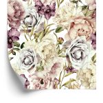 Behang Bloemen In Pastelkleuren