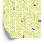 Behang Kleurrijke Dieren In Een Boom Kinderkamer