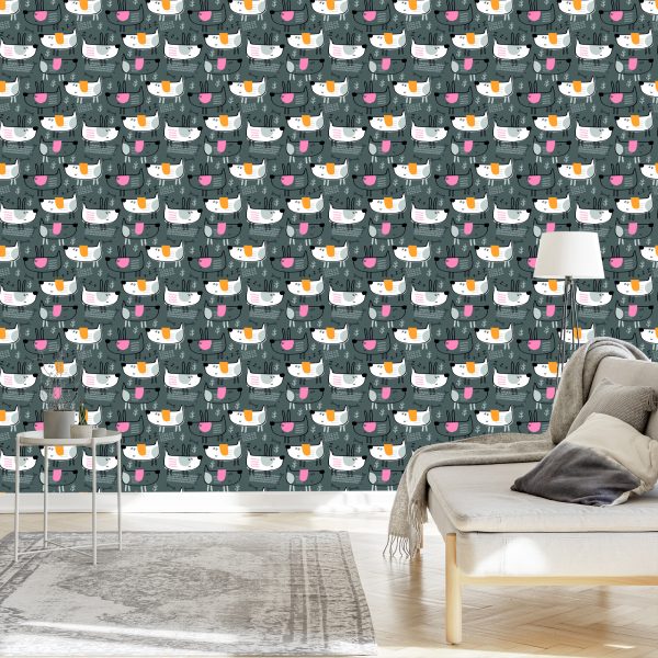 Behang Honden In Kinderkamer In Scandinavische Stijl - Afbeelding 3