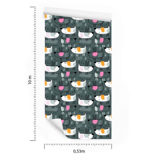 Behang Honden In Kinderkamer In Scandinavische Stijl - Afbeelding 8