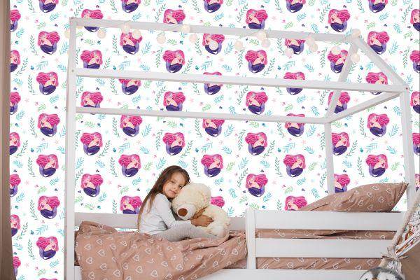 Behang Sprookjesachtige Zeemeerminplant Voor De Kinderkamer - Afbeelding 7