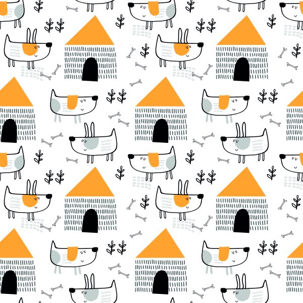 Behang Muur Scandinavische Stijl Kinderkamer - Afbeelding 2