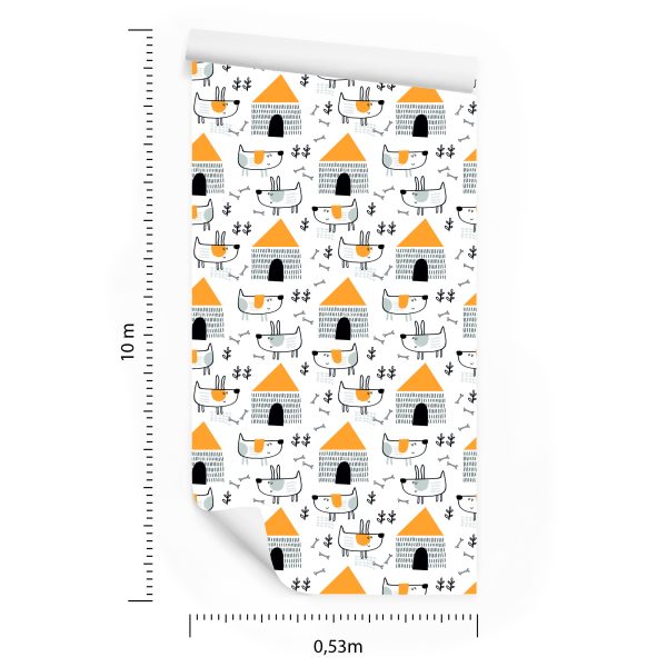 Behang Muur Scandinavische Stijl Kinderkamer - Afbeelding 8