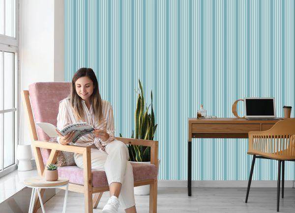 Behang Moderne Verticale Strepen - Afbeelding 7