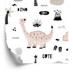 Behang Voor Kinderen, Dinosaurussen, Palmbomen, Vulkanen