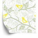 Behang Vogels, Bladeren En Takken