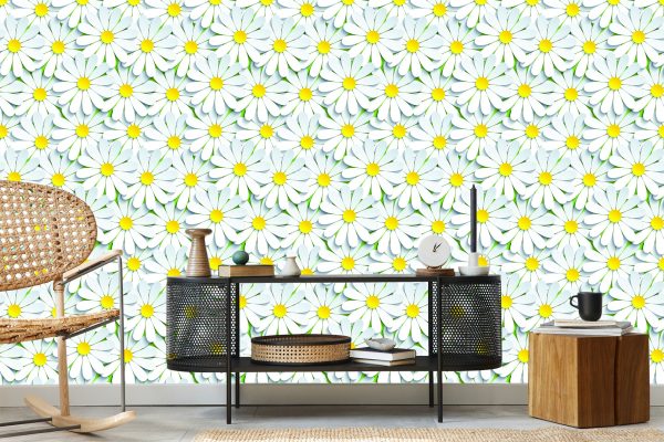 Behang Bloemen - Kamille 3D - Afbeelding 5