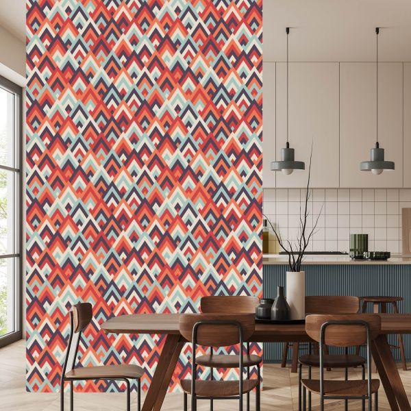 Behang Kleurrijke Geometrische Patronen - Afbeelding 4