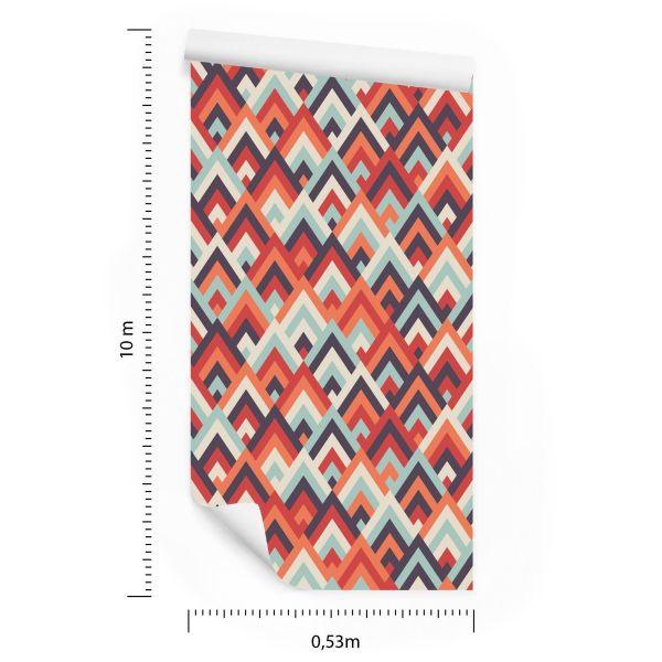 Behang Kleurrijke Geometrische Patronen - Afbeelding 8