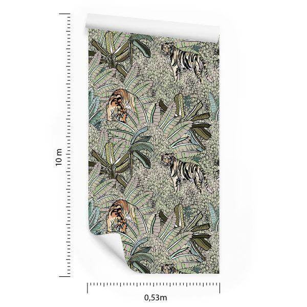 Behang Tijgers En Planten - Afbeelding 8