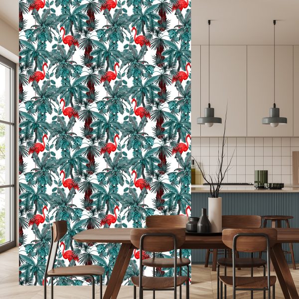 Behang Vogels En Planten - Afbeelding 4