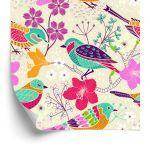 Behang Veelkleurige Vogels