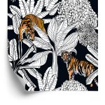 Behang Tijgers En Planten