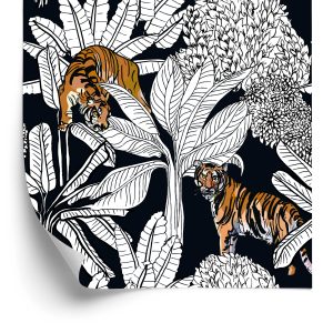 Behang Tijgers En Planten