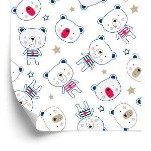 Behang Teddyberen Onder De Sterren