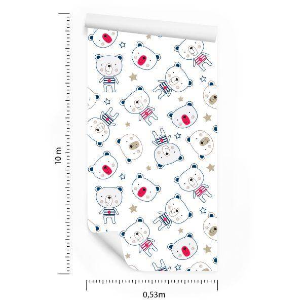 Behang Teddyberen Onder De Sterren - Afbeelding 8
