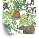 Behang Wilde Dieren En Bladeren