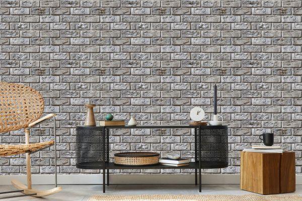 Behang Vintage Baksteen - Afbeelding 5
