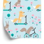 Behang Dierenbladeren Voor De Babykamer