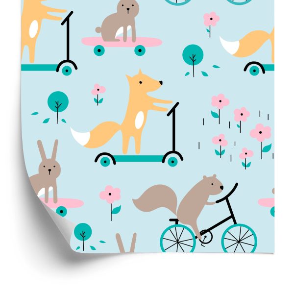 Behang Dierenbladeren Voor De Babykamer