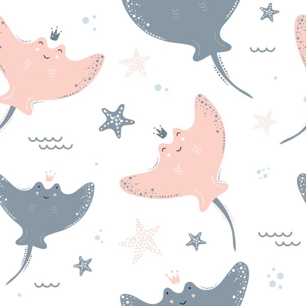 Behang Voor Meisjes Dieren Sterren Stippen - Afbeelding 2