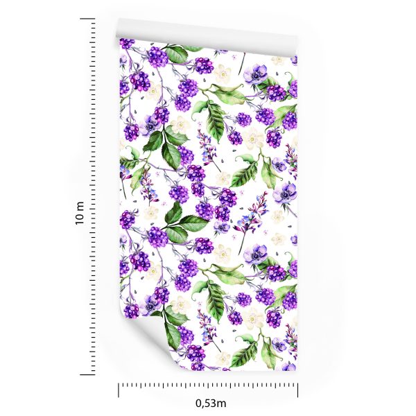 Behang Voor Keuken Fruit Bladeren Bloemen - Afbeelding 8